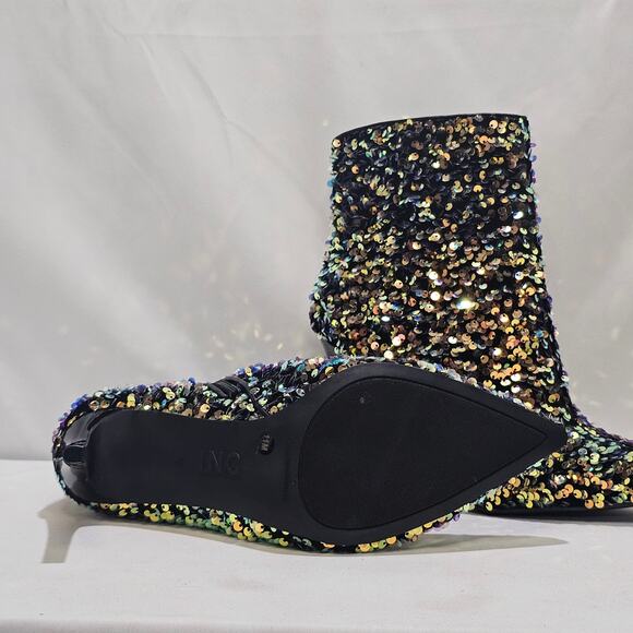 INC International Concepts Women's  Reisa Dress Booties Gold Sequin Size 11 NWT - Picture 3 of 8